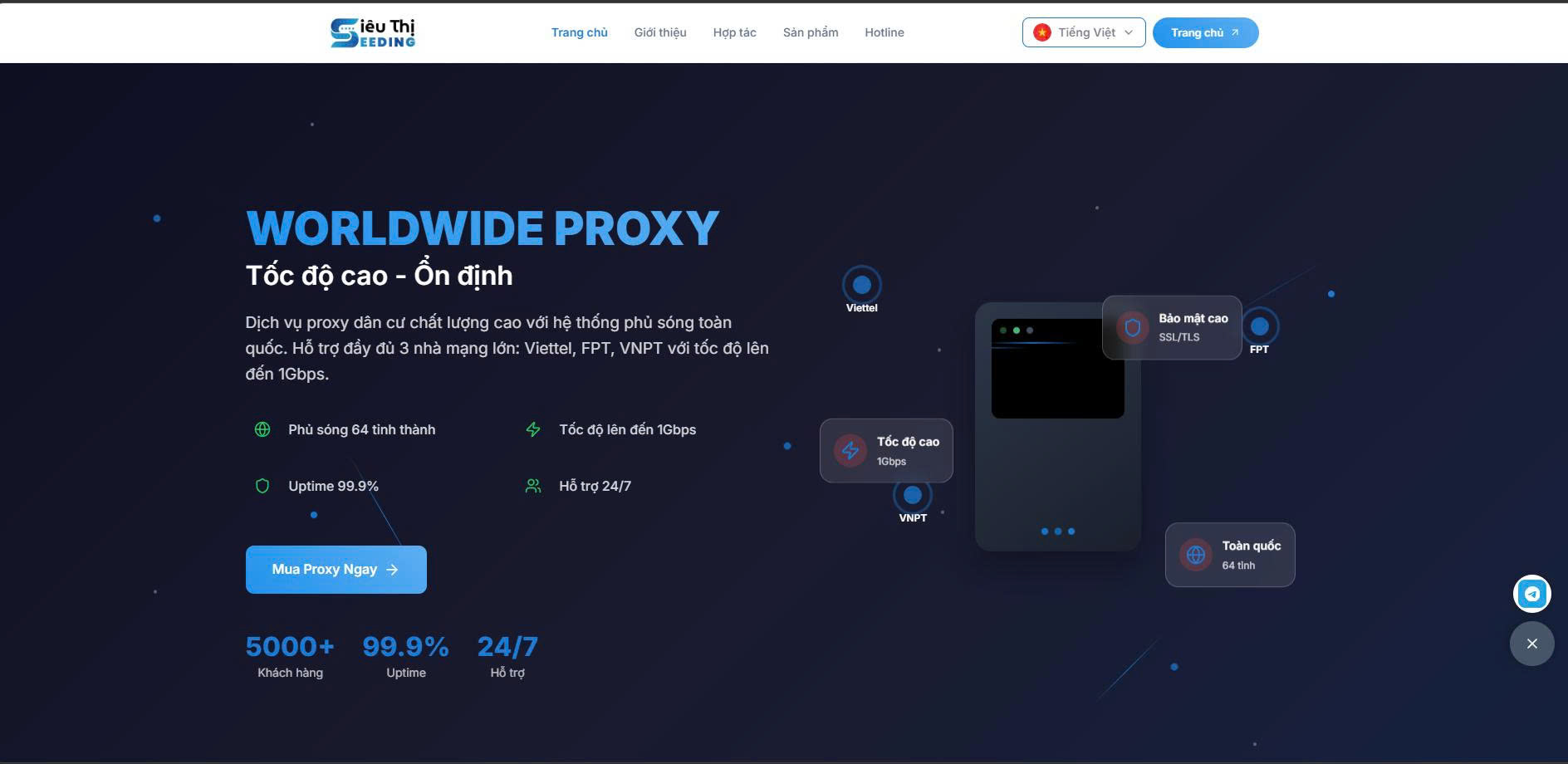 Sieuthiseeding.vn Cung Cấp Proxy Việt – Ngoại: Top 1 Lựa Chọn Best và Hoàn Hảo